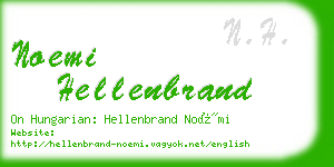 noemi hellenbrand business card